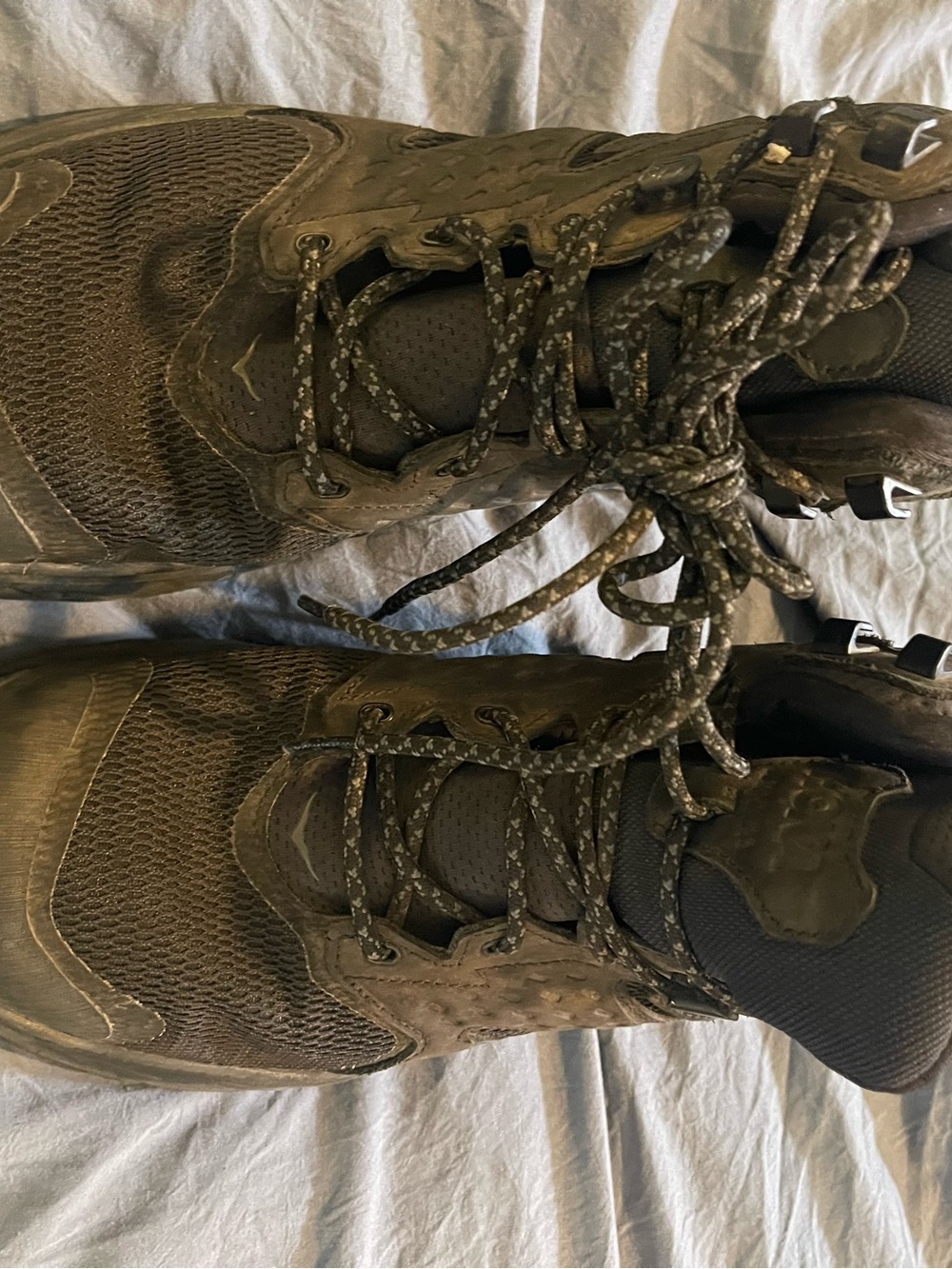 Hoka Men's Youth Teen Size 8 Athletic Trail Running/Hiking Shoes - Black